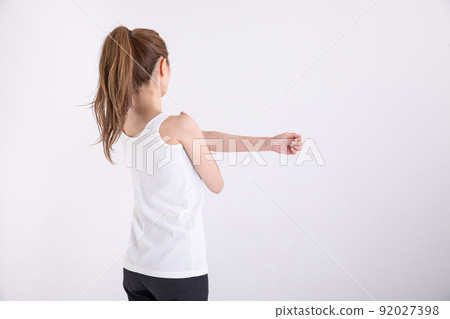 Woman stretching 92027398