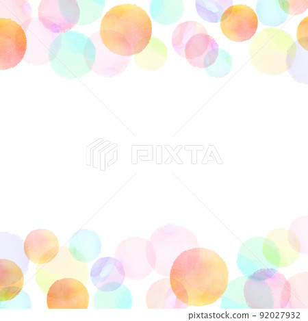 Cute polka dot frame 92027932