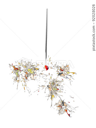 Graphic style sparkler with emo 92028026