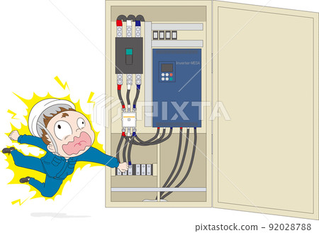 一名男性工人因觸摸逆變器板端子而觸電 92028788