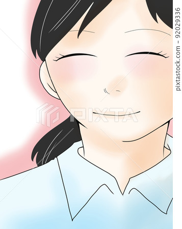 Illustration of a woman with a beautiful smile (3) Illustration of a woman with a beautiful smile (3) 92029336
