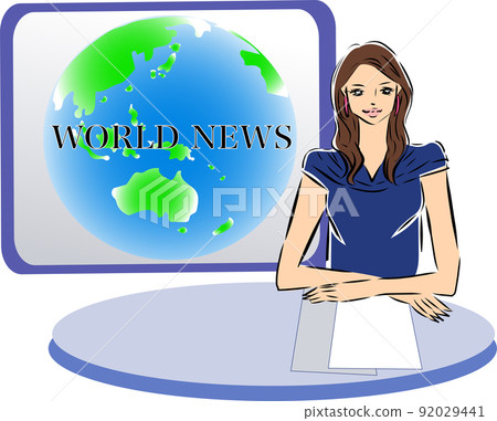 Newscaster to report in the media 92029441