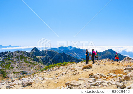 Autumn Kisokomadake trekking (view of Mt. Hoken, Mt. Utsugi, Mt. Minamikoma, Mt. Sannosawa from the summit of Mt. Kisokoma) Autumn Kisokomadake trekking (view of Mt. Hoken, Mt. Utsugi, Mt. Minamikoma, Mt. Sannosawa from the summit of Mt. Kisokoma) 92029443