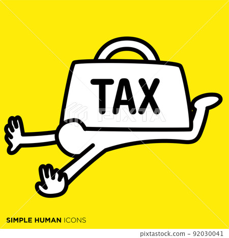 Simple human icon series "People who can't stand heavy taxes" Simple human icon series "People who can't stand heavy taxes" 92030041