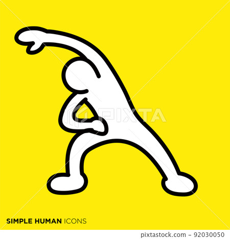 Simple human icon series "Preparatory gymnast" Simple human icon series "Preparatory gymnast" 92030050
