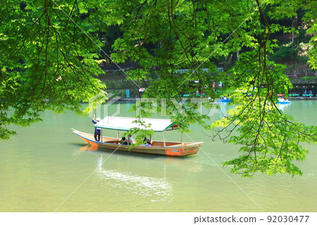 初夏嵐山公園，船屋觀光船 92030477