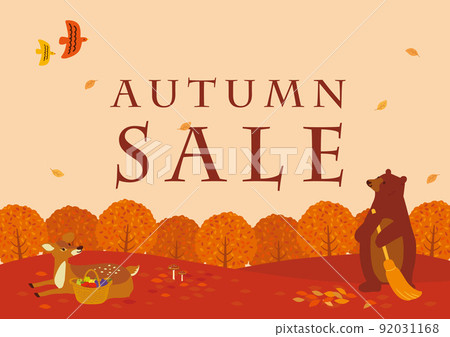 秋季銷售海報秋季風景圖 92031168