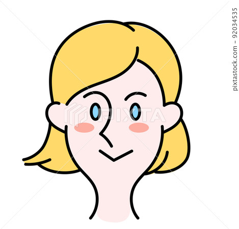 Laughing youth white woman Laughing youth white woman 92034535