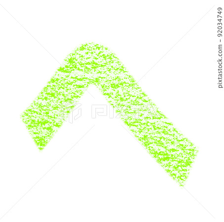 Hiragana "he" drawn with crayon Yellow-green background with white pass Other colors / list Ali 92034749