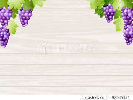 紫色葡萄和水平的白色木板背景水平 紫色葡萄和水平的白色木板背景水平 92035955