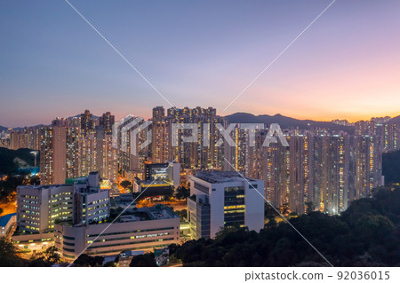 the Twilight of TKO district at Hong Kong 1 May 2022 the Twilight of TKO district at Hong Kong 1 May 2022 92036015