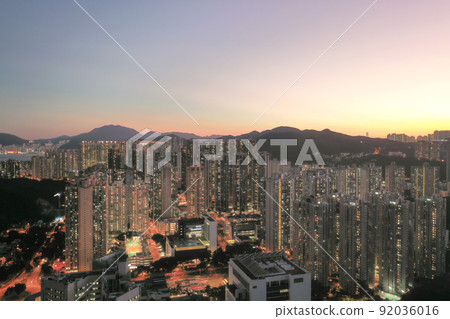 the Twilight of TKO district at Hong Kong 1 May 2022 the Twilight of TKO district at Hong Kong 1 May 2022 92036016