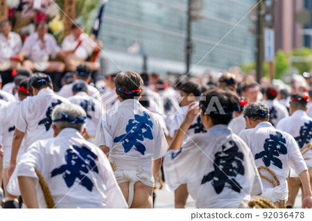 《Fukuoka Prefecture》 Hakata Gion Yamakasa Group Mountain Show (July 13) 92036478