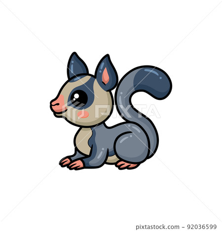 Cute little sugar glider cartoon 92036599