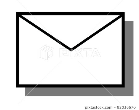 帶有陰影的電子郵件材料 92036670