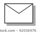 電子郵件材料灰色陰影 92036976