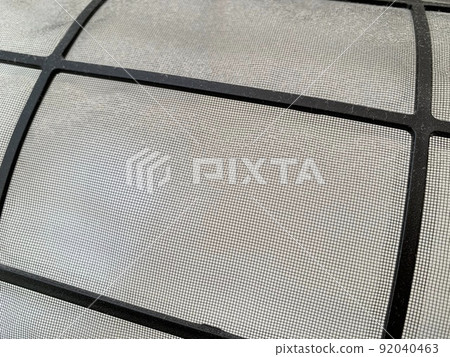 Air conditioner filter dirty with dust photo material Air conditioner filter dirty with dust photo material 92040463