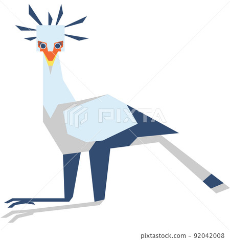 Colorful minimalistic illustration of a species of bird. 92042008