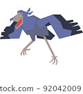 Colorful minimalistic illustration of a species of bird. 92042009
