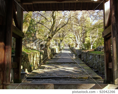 國崎半島二子寺門口的鵝卵石路 國崎半島二子寺門口的鵝卵石路 92042266