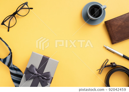 father's day background top view paper decoration Father's day father's day background top view paper decoration Father's day 92042459