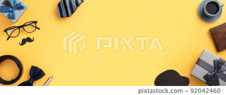 father's day background top view paper decoration Father's day father's day background top view paper decoration Father's day 92042460