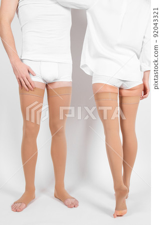 Compression Hosiery. Medical Compression stockings and tights for varicose veins and venouse therapy. Socks for man and women. Clinical compression knits. Comfort maternity tights for pregnant women. 92043321