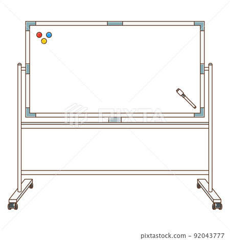 Illustration of a simple whiteboard Illustration of a simple whiteboard 92043777