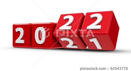 Red cubes 2022 #4 92043778