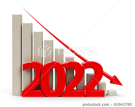Business graph down 2022 92043780
