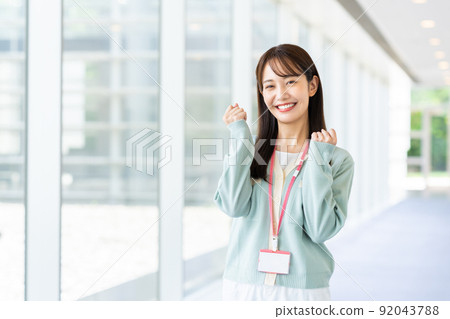A business woman who works hard A business woman who works hard 92043788