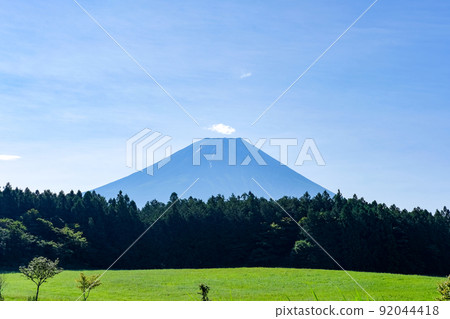 靜岡縣富士宮市朝霧高原的富士山 靜岡縣富士宮市朝霧高原的富士山 92044418