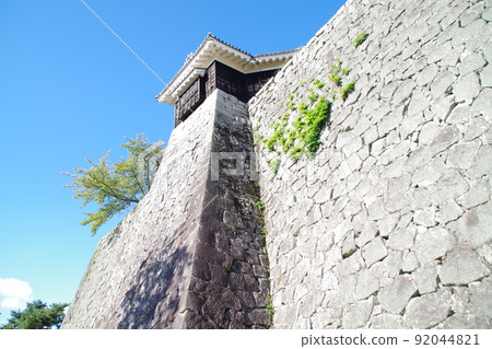 松山城石牆和藍天 3 松山城石牆和藍天 3 92044821