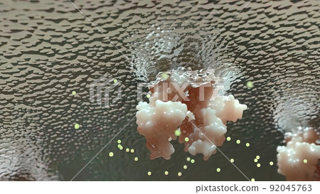 3D Microbiology illustrationof the Mechanisms of fibrosis 92045763