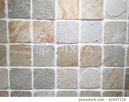 Stone tile wall background texture Stone tile wall background texture 92047728
