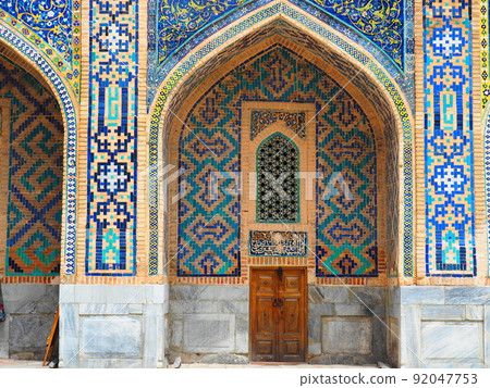 Registan Square in Samarkand, Uzbekistan 92047753