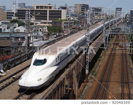 西目目大橋新幹線N700A 西目目大橋新幹線N700A 92048309