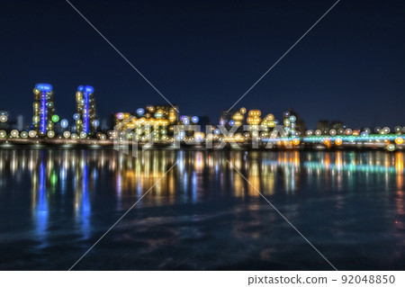 首爾漢江冬季夜景 92048850