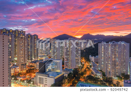 the Twilight of TKO district at Hong Kong 10 May 2022 the Twilight of TKO district at Hong Kong 10 May 2022 92049742