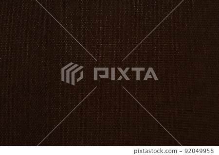 Brown canvas grunge background texture dark brown fabric 92049958