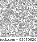 Seamless black and white background with a large number of numbers signs. 92050620