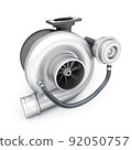 Turbocharger car on white background 92050757
