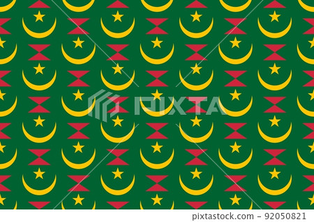 Geometric pattern in the colors of the national flag of Mauritania. The colors of Mauritania. Geometric pattern in the colors of the national flag of Mauritania. The colors of Mauritania. 92050821