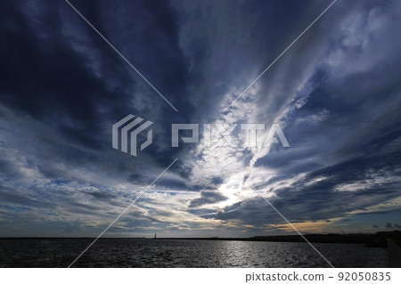 The day before the approaching typhoon, summer sky in the afternoon, super wide angle, sky subject, 220702pm The day before the approaching typhoon, summer sky in the afternoon, super wide angle, sky subject, 220702pm 92050835
