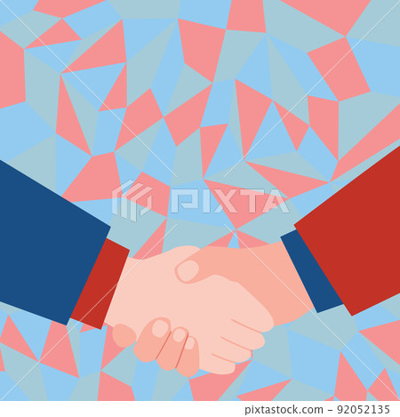 Abstract People Accepting Deals, Image Displaying Negotiations Agreement, Humans Understanding Each Others, Accepting Differences, Peace Offering Sealing Deal 92052135