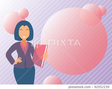 Abstract Discussing Important News, Explaining Reporting Concept, Bulletin Board Design, Presenting Annoucement Information, Exhibiting Detailed Report 92052230