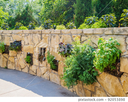 Sunny view of the landscape in Botanica, The Wichita Gardens 92053898