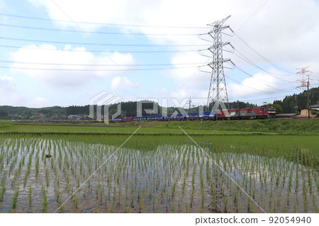 EH500 towed freight train: Kangaroo Liner SS60 (in Tochigi Prefecture) 92054940