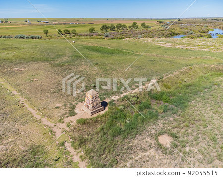 Aerial view of the historical Bents New Fort Aerial view of the historical Bents New Fort 92055515