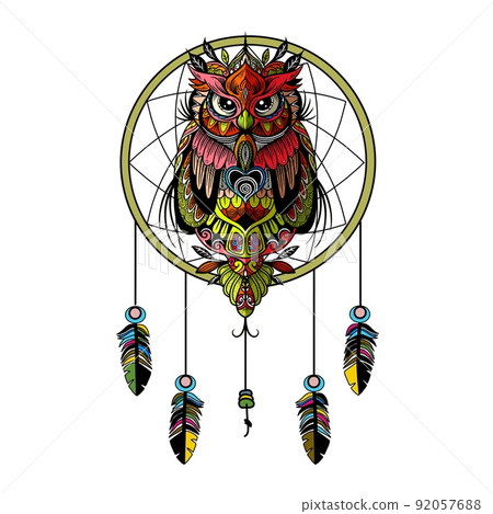 bird, vector, owl 92057688